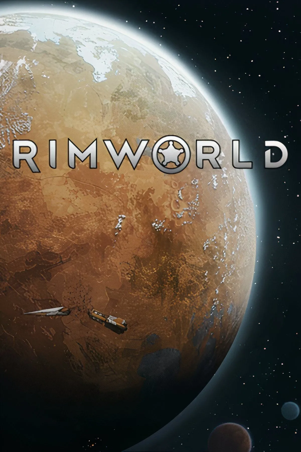 Giao diện game RimWorld với một căn cứ trên hành tinh xa lạ, hiển thị các nhân vật và tài nguyên
