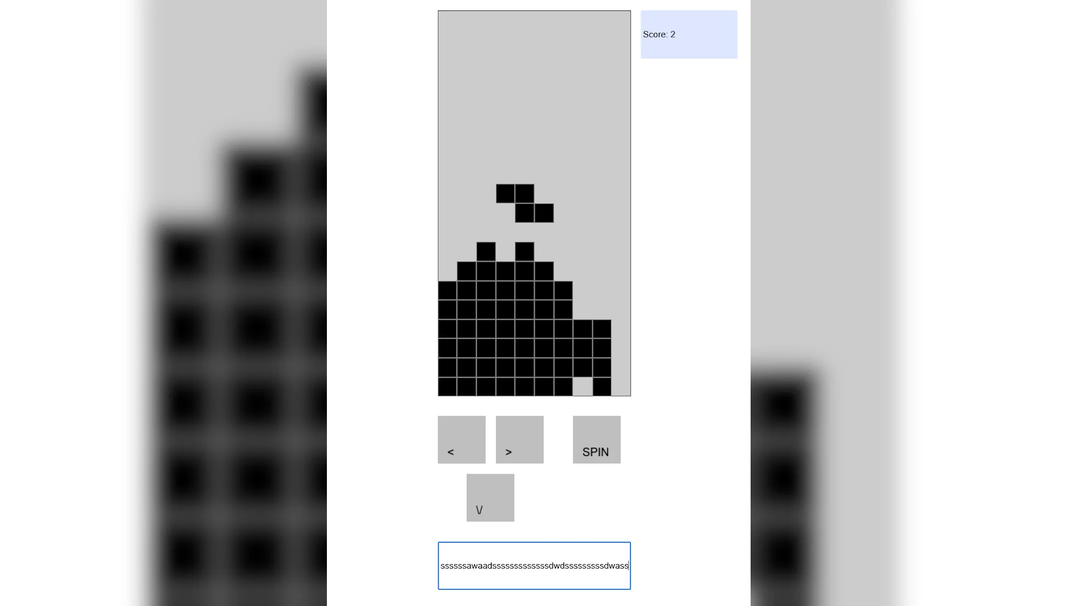 Giao diện game Tetris được tích hợp trong tệp PDF