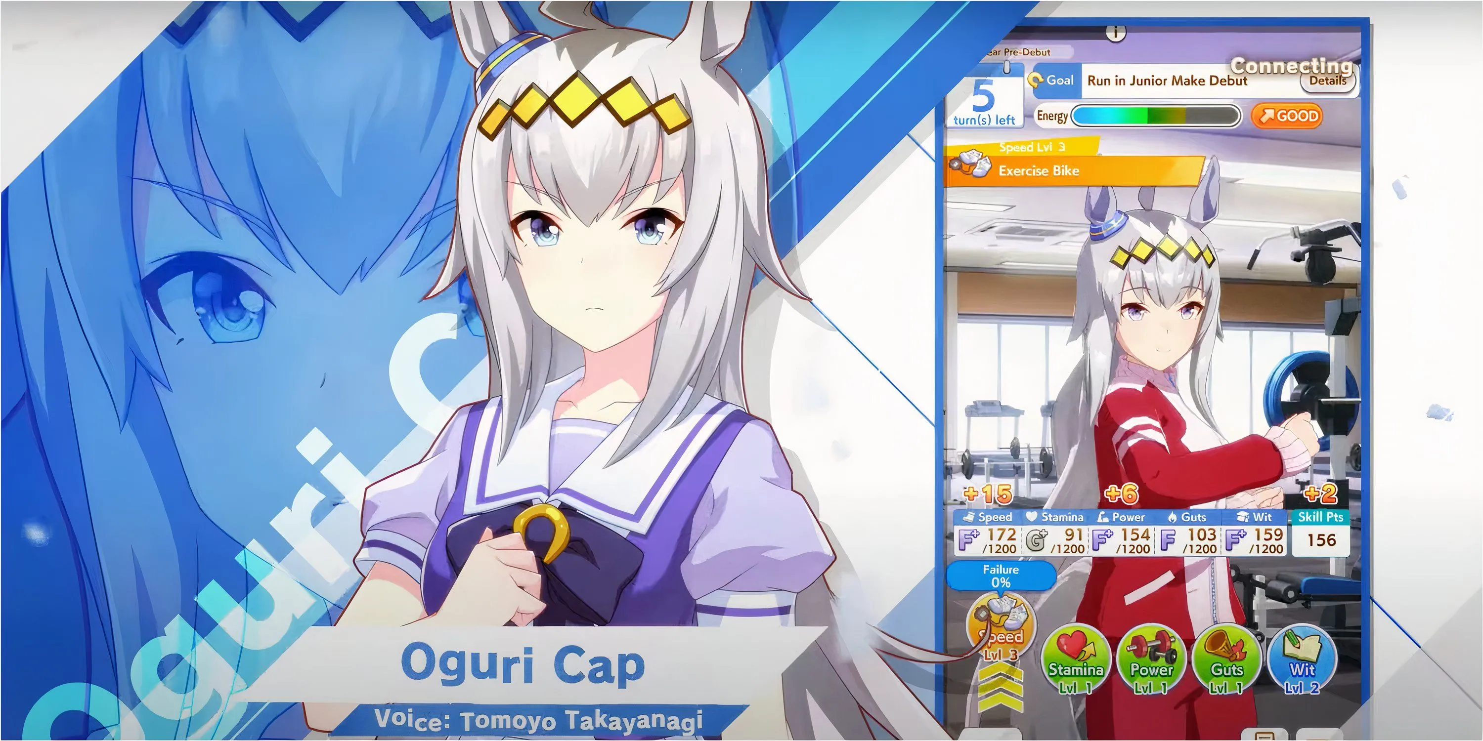 Giao diện huấn luyện và tương tác với các cô gái ngựa trong Umamusume Pretty Derby