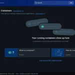 Giao diện người dùng Docker với nhiều tùy chọn phức tạp