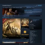 Giao diện Steam Workshop của game Crusader Kings 3