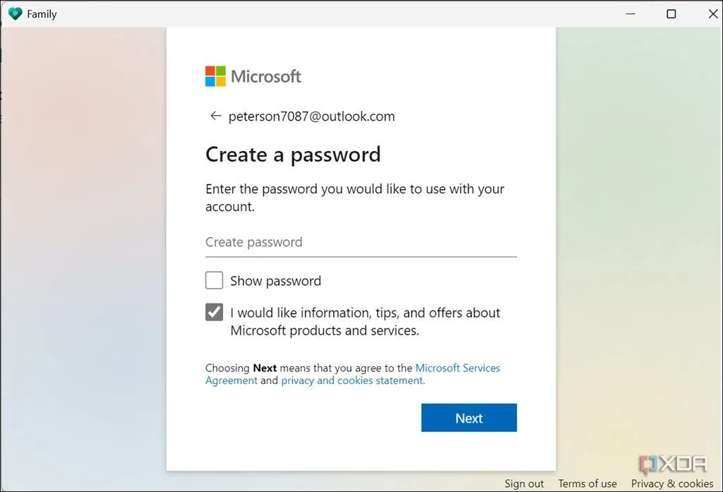 Giao diện tạo mật khẩu mạnh và độc đáo trên Windows 11