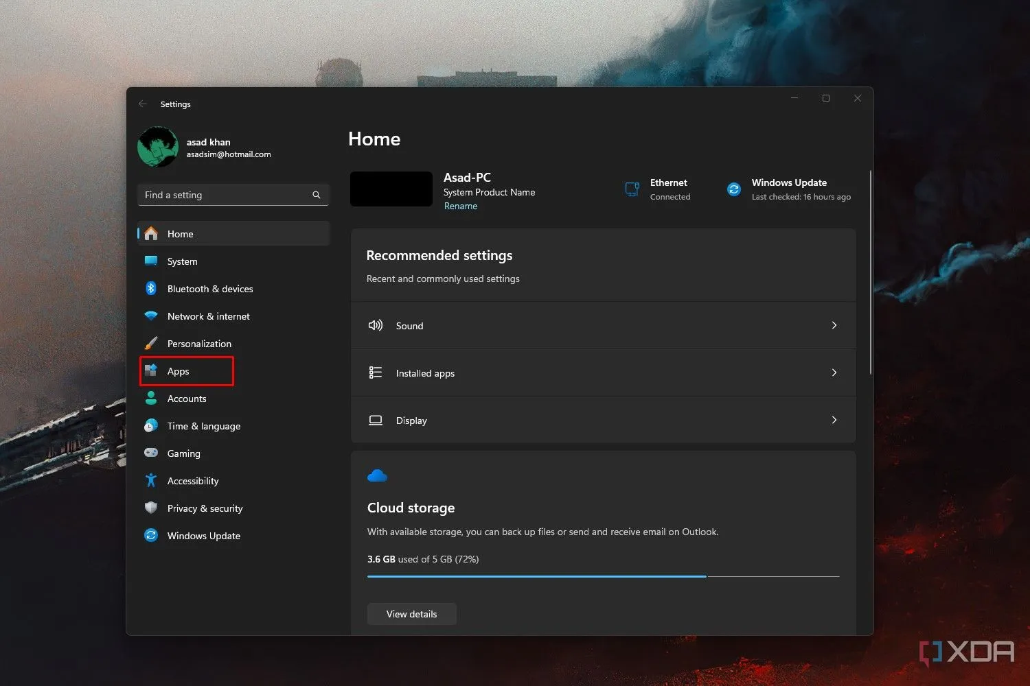 Giao diện ứng dụng Settings trên Windows 11 minh họa vị trí các tùy chọn cài đặt chuột mới được di chuyển