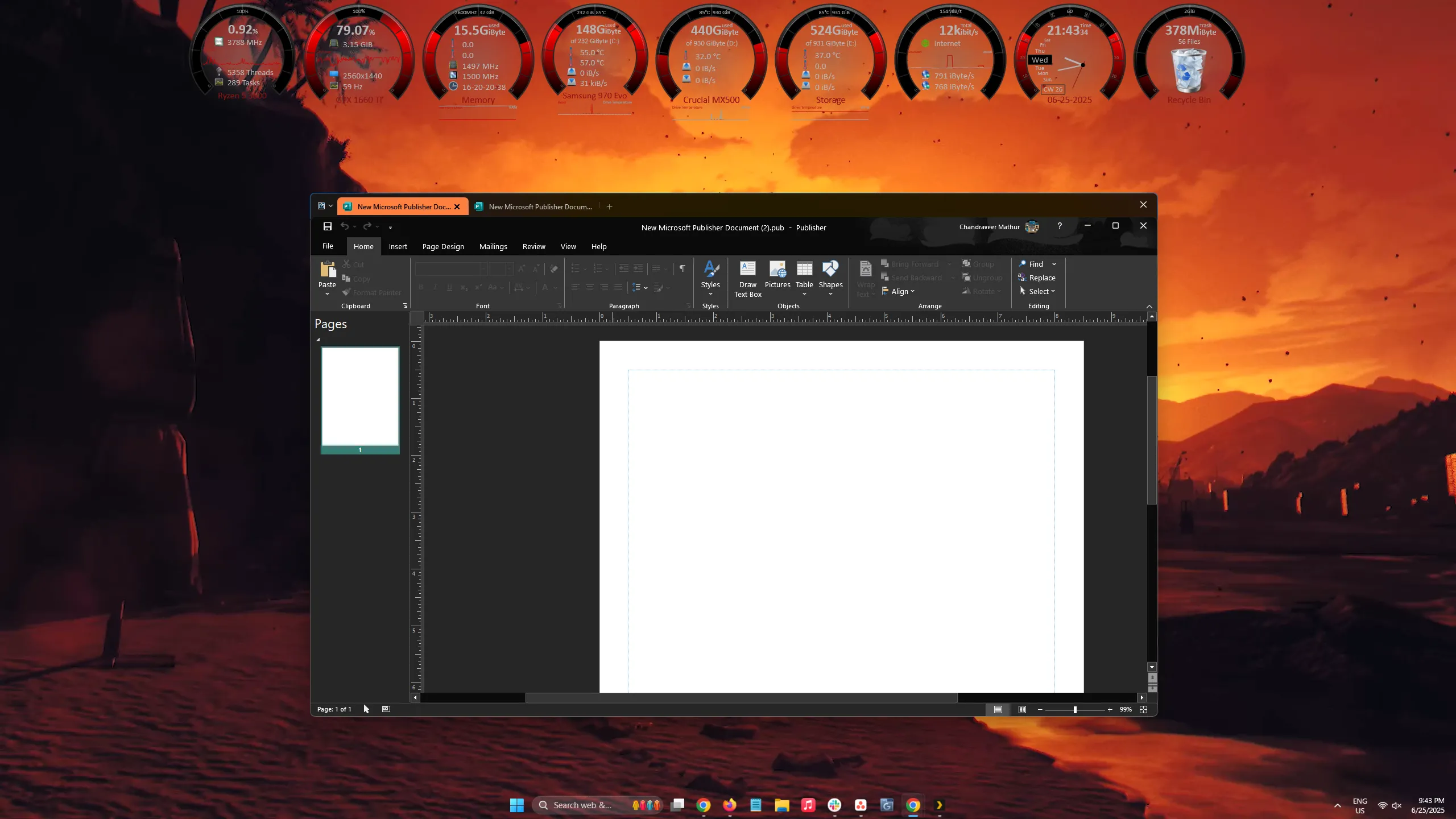 Giao diện Windows 11 với Groupy hoạt động cùng các ứng dụng tối ưu giao diện khác như Rainmeter, TranslucentTB và Wallpaper Engine