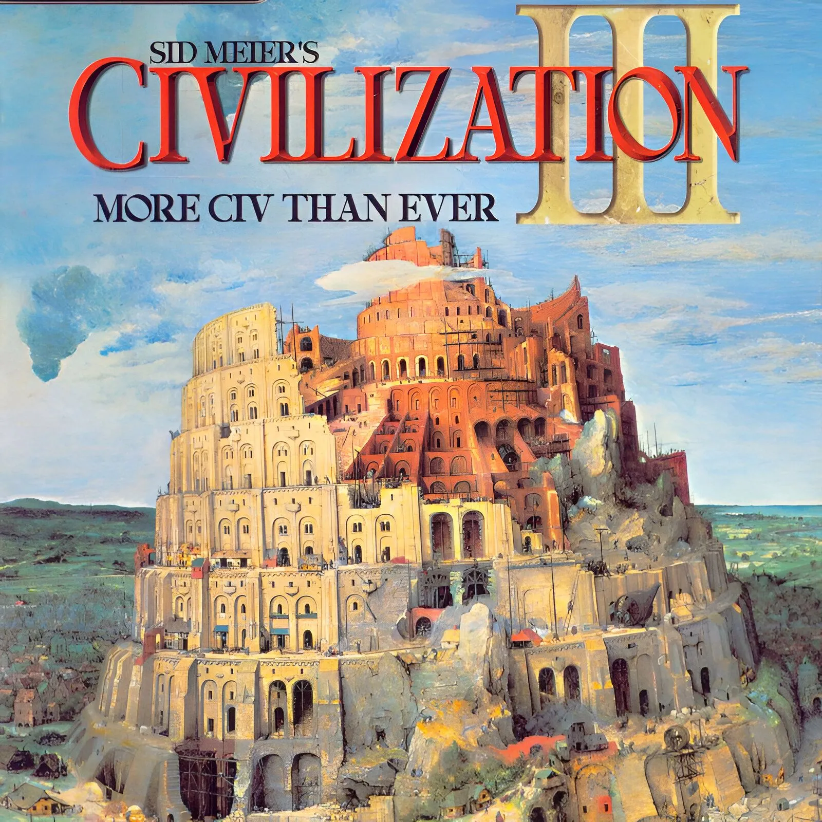 Giao diện xây dựng thành phố trong Sid Meier's Civilization III, thể hiện khả năng chơi lại
