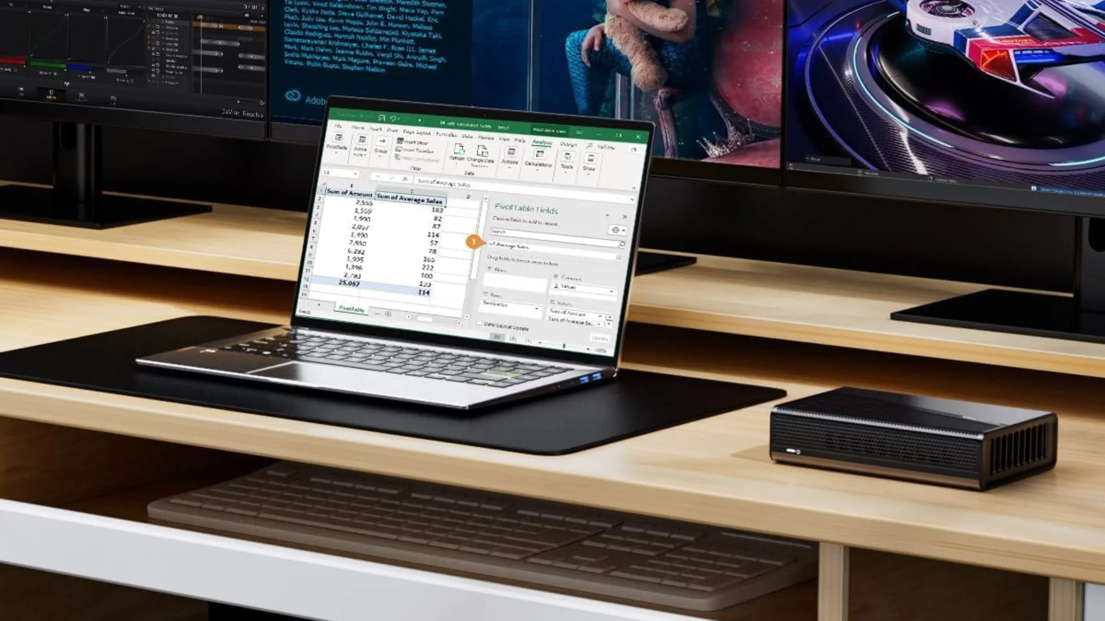 GMKtec AD-GP1 External GPU Docking Station kết nối với laptop qua cổng OcuLink