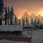Góc nhìn bình minh tuyệt đẹp trên khung cảnh mùa đông Canada trong game sinh tồn The Long Dark
