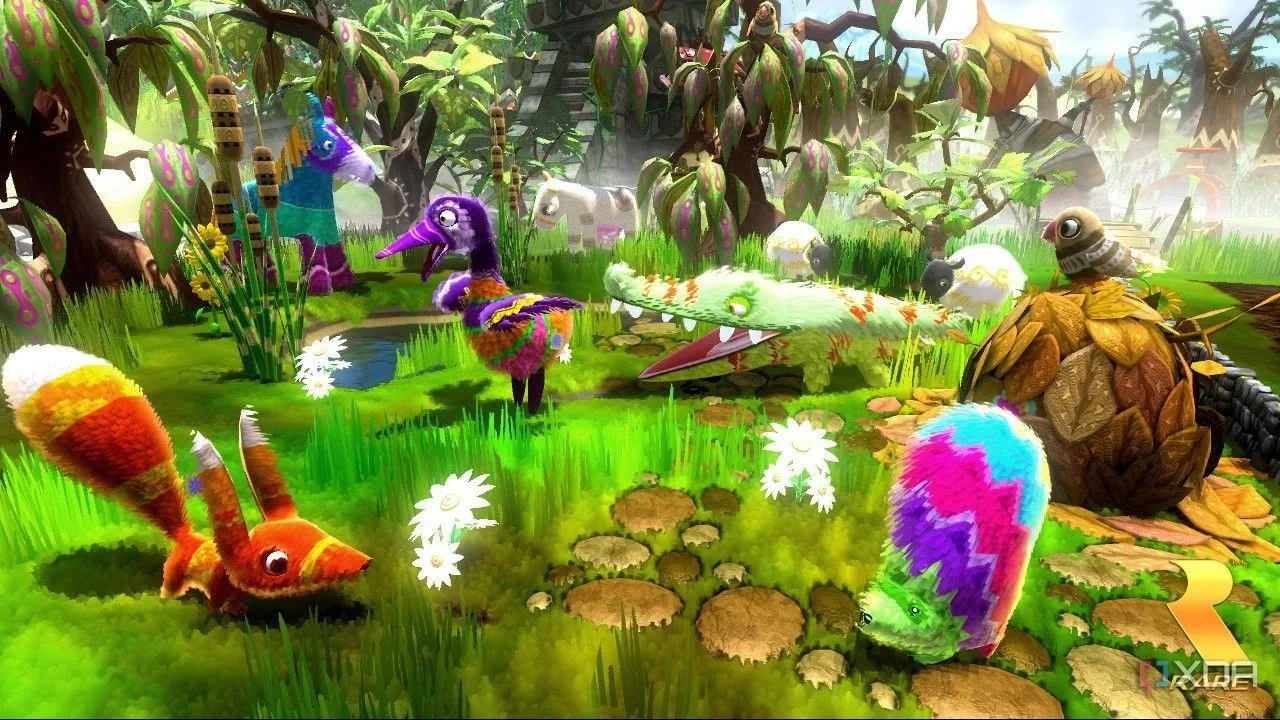 Hai nhân vật Piñata đáng yêu trong game quản lý vườn Viva Piñata: Trouble in Paradise