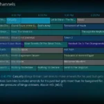 Hình ảnh cài đặt TVHeadend trong Kodi, cho phép xem truyền hình trực tiếp qua add-on.