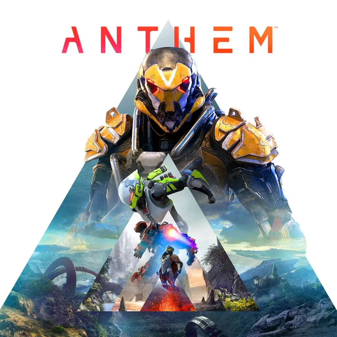 Hình ảnh game Anthem, tựa game bắn súng nhập vai hành động với bộ giáp Javelin mang phong cách Iron Man.