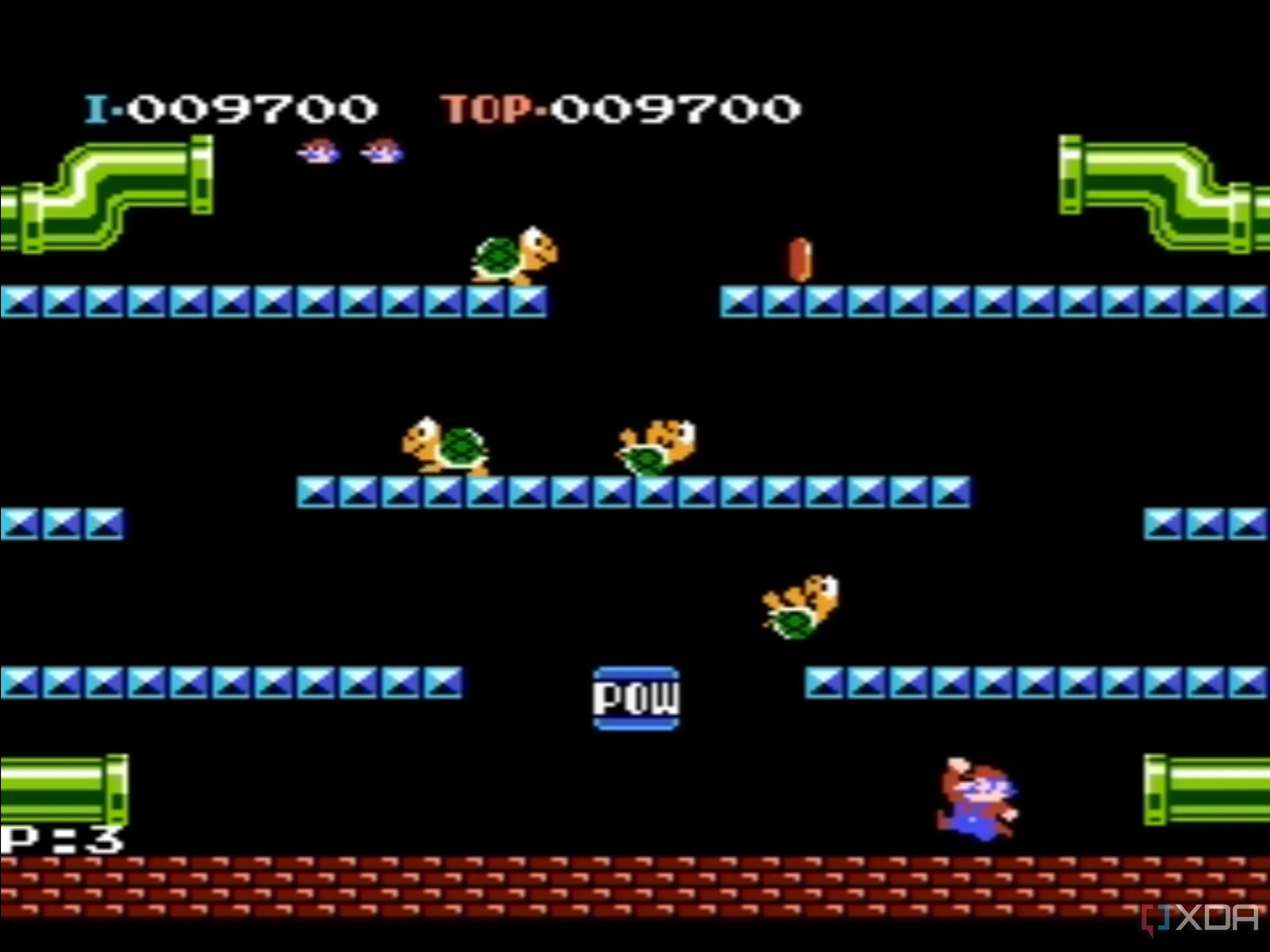 Hình ảnh gameplay Mario Bros Classic Series trên máy NES
