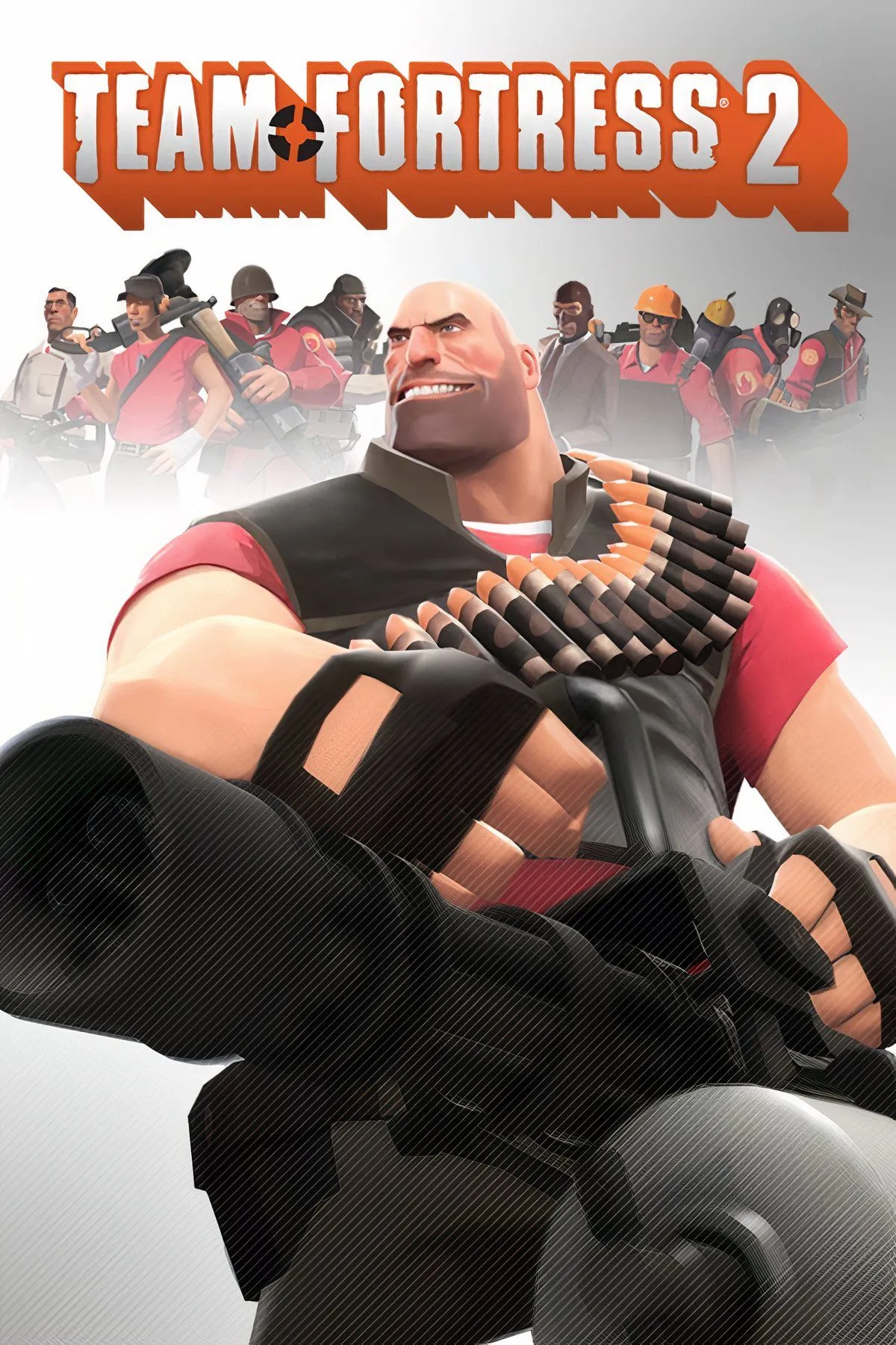 Hình ảnh gameplay và biểu tượng của Team Fortress 2, tựa game bắn súng đồng đội từ mod Quake.