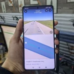 Hình ảnh giao diện Google Maps đang hoạt động trên điện thoại Poco F5, minh họa tính năng Timeline