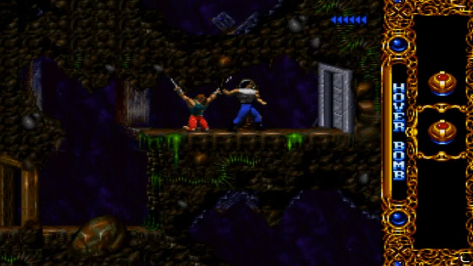 Hình ảnh lối chơi Blackthorne trên Sega 32X với đồ họa đặc trưng