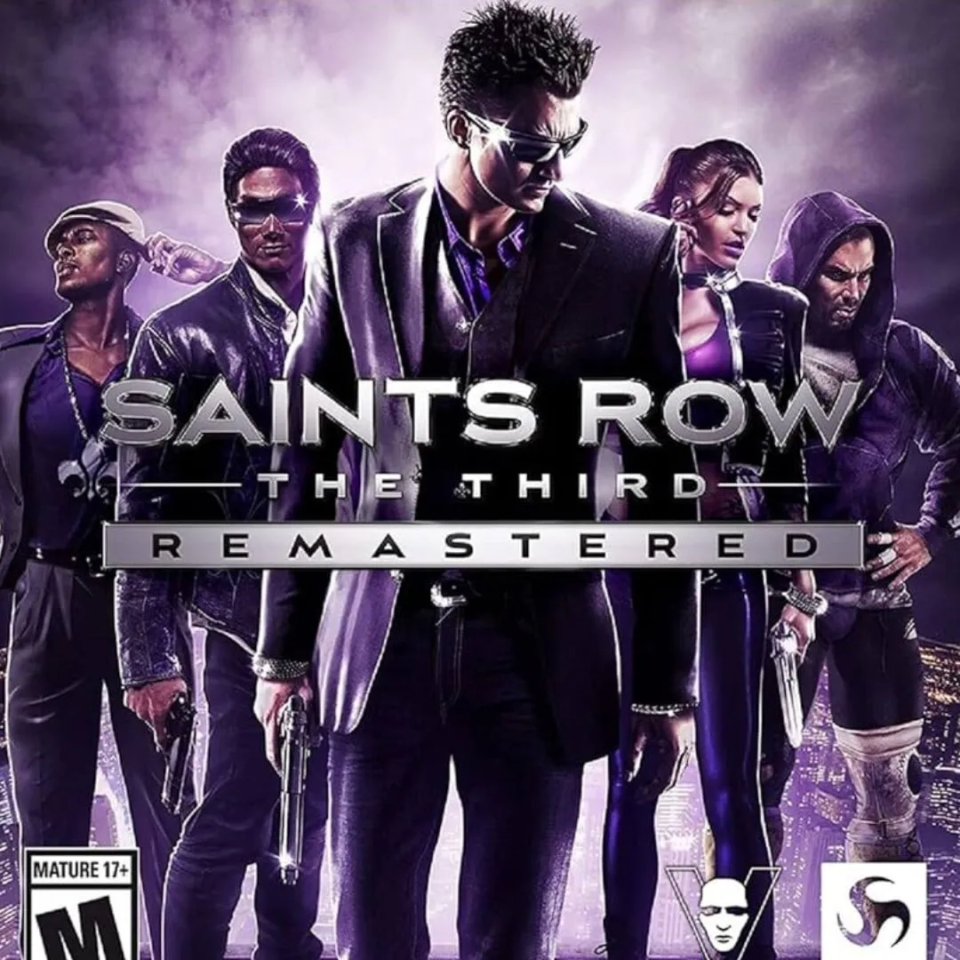 Hình ảnh nhân vật chính của Saints Row: The Third Remastered, tựa game thế giới mở hài hước và điên rồ.