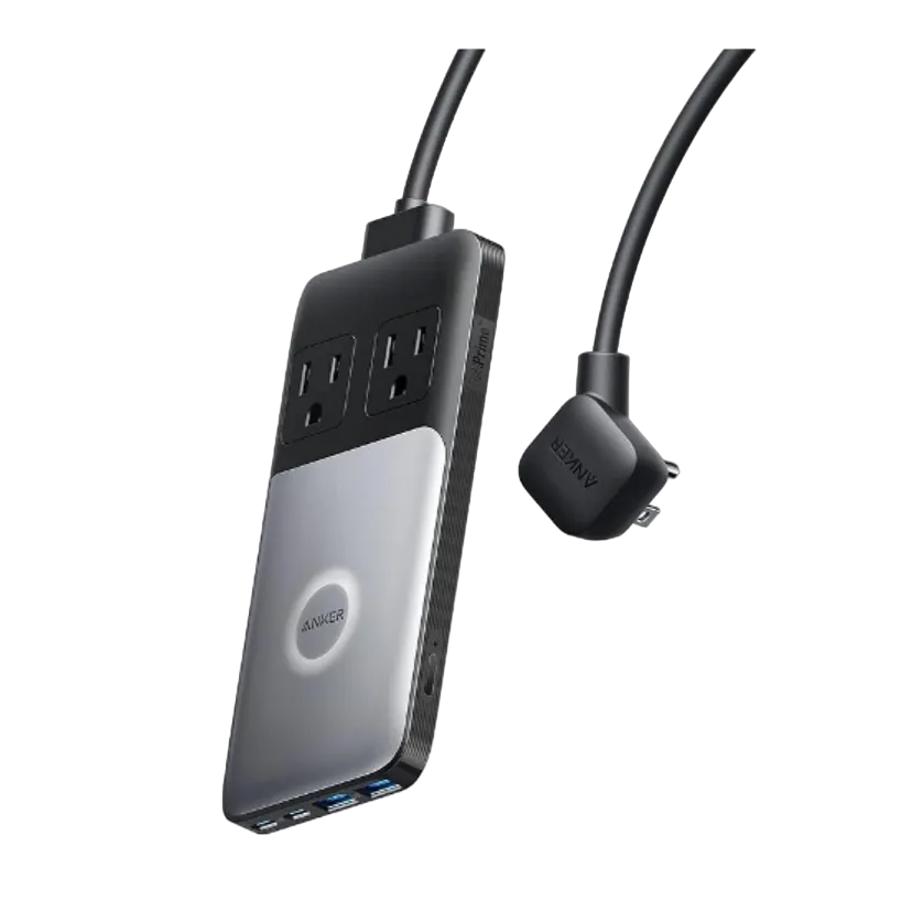Hình ảnh render trạm sạc Anker 727 Charging Station với các cổng kết nối đa dạng
