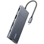 Hình ảnh tổng quan Anker 563 USB-C Hub 11-in-1 màu xám