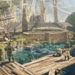 Hình ảnh Trung tâm Grand Hub trong thế giới Monster Hunter Wilds
