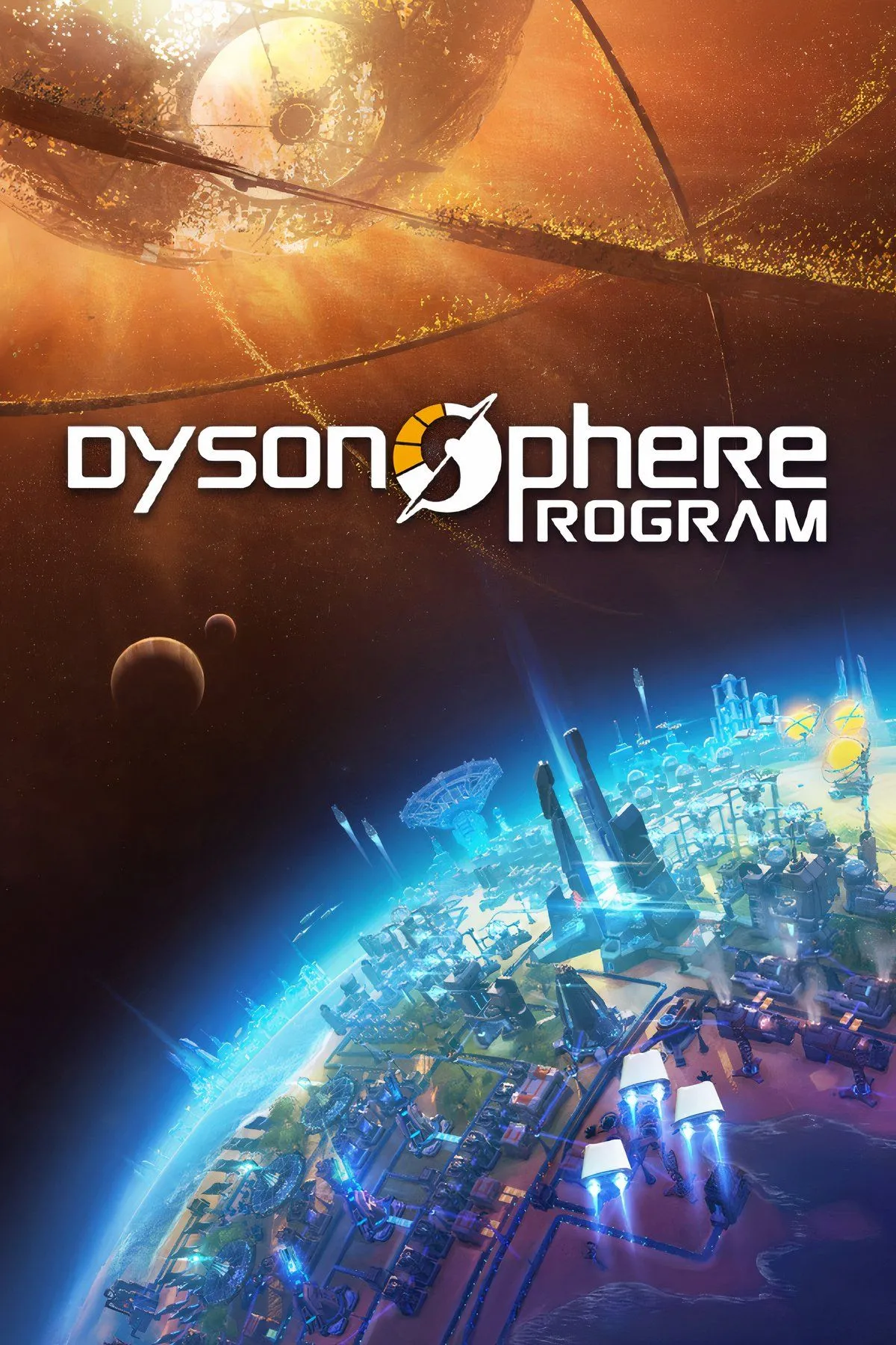 Hình ảnh xây dựng nhà máy và hệ thống vận chuyển tài nguyên trong Dyson Sphere Program