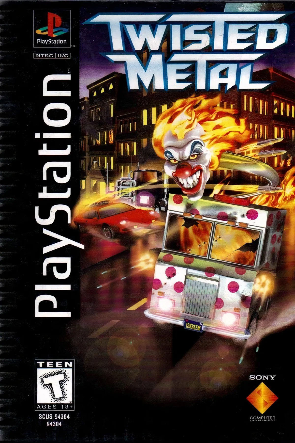 Hộp dài (Long Box) của game Twisted Metal trên PlayStation 1, một trong những game đắt giá nhất