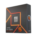 Hộp sản phẩm CPU AMD Ryzen 5 9600X với thiết kế hiện đại