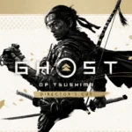 Jin Sakai trong Ghost of Tsushima Director's Cut đang đứng giữa cánh đồng hoa oải hương tuyệt đẹp trên đảo Tsushima.