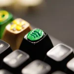 Keycap in 3D hình logo Spotify, minh họa sự đa dạng của keycap tùy chỉnh ứng dụng và tiềm năng kinh doanh.