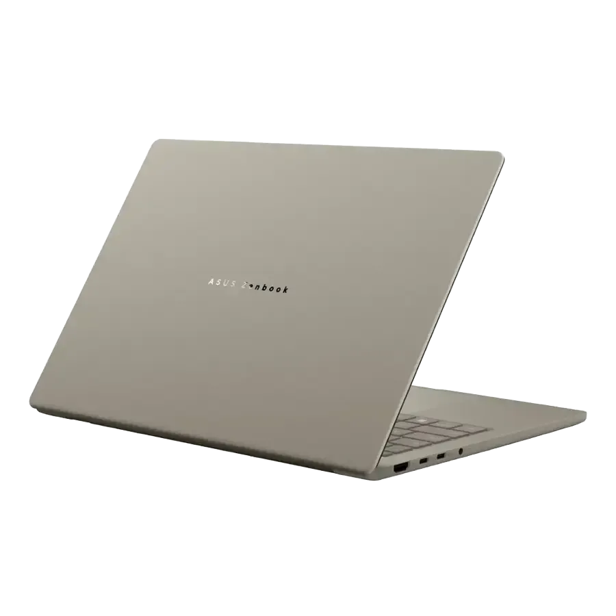 Laptop ASUS Zenbook A14 màu Zabriskie Beige với màn hình OLED siêu mỏng nhẹ