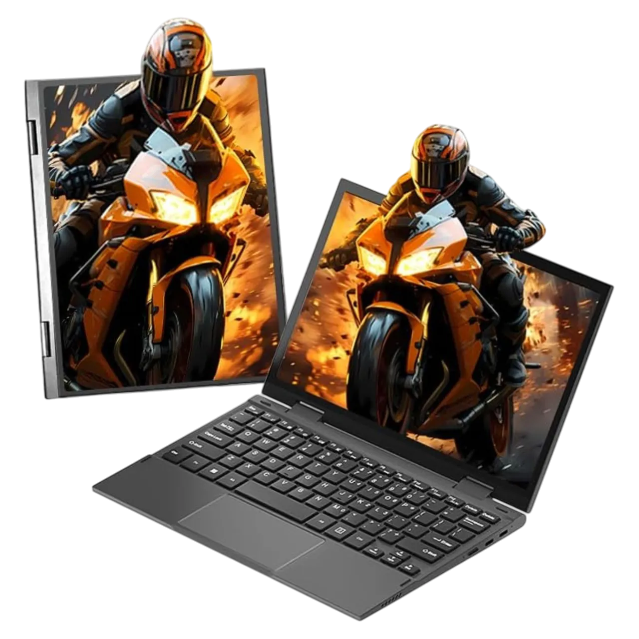 Laptop mini 11 inch 2 trong 1 với màn hình cảm ứng gập linh hoạt