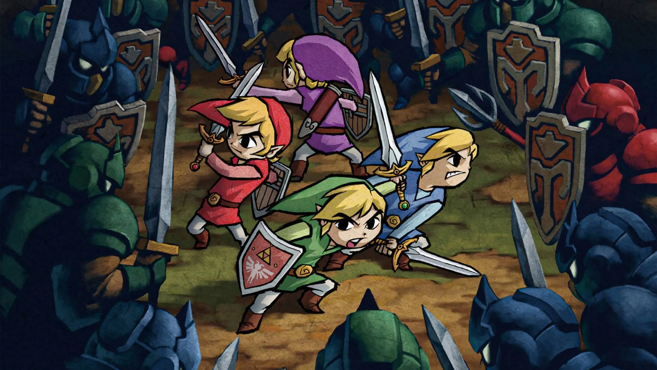 Link và các bản sao chiến đấu trong Four Swords Adventure