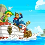 Link và Linebeck trong Phantom Hourglass