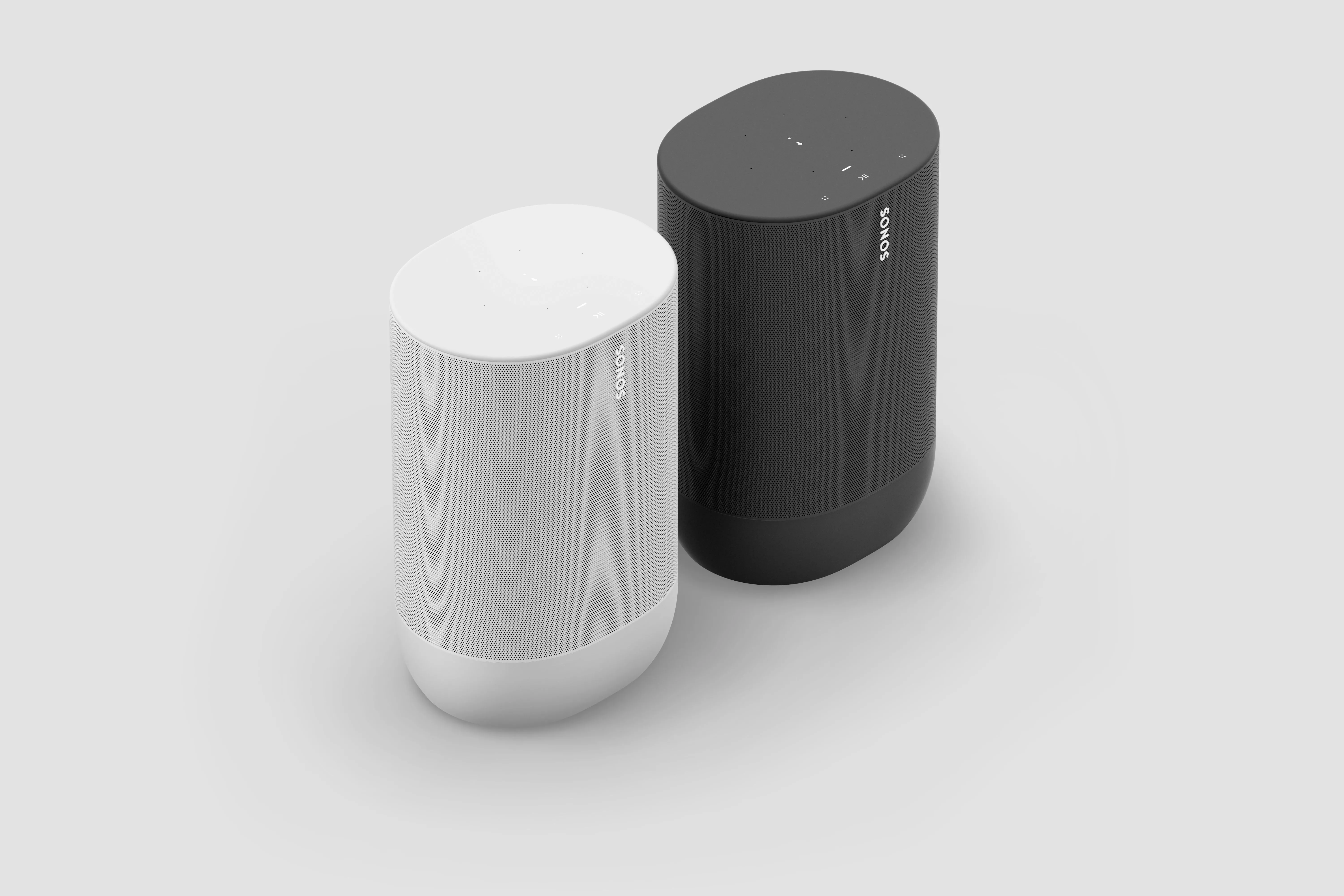 Loa thông minh di động Sonos Move 2 màu trắng Luna, thiết kế bền bỉ.