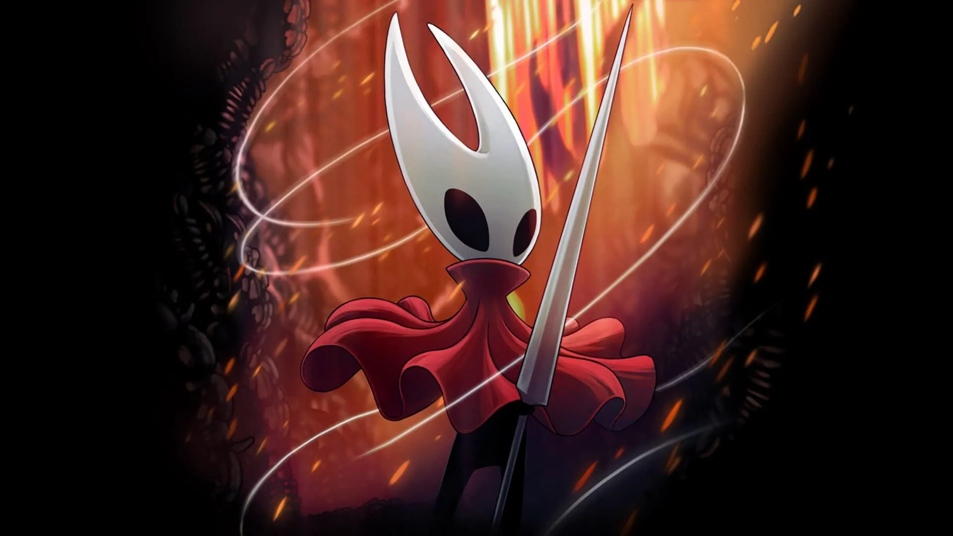 Logo game Hollow Knight Silksong, biểu tượng của sự chờ đợi cho ngày phát hành trên ROG Xbox Ally