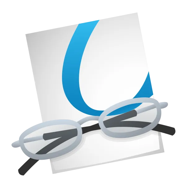 Logo Okular - ứng dụng đọc PDF và ảnh mã nguồn mở cho macOS
