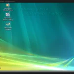 Màn hình desktop của Windows XP Vista Ultimate Fancy với giao diện giống Windows Vista.