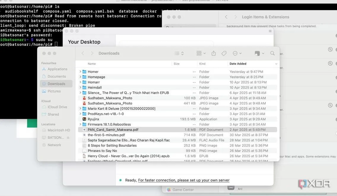 Màn hình điều khiển từ xa RustDesk đang hoạt động, minh họa tính minh bạch mã nguồn mở