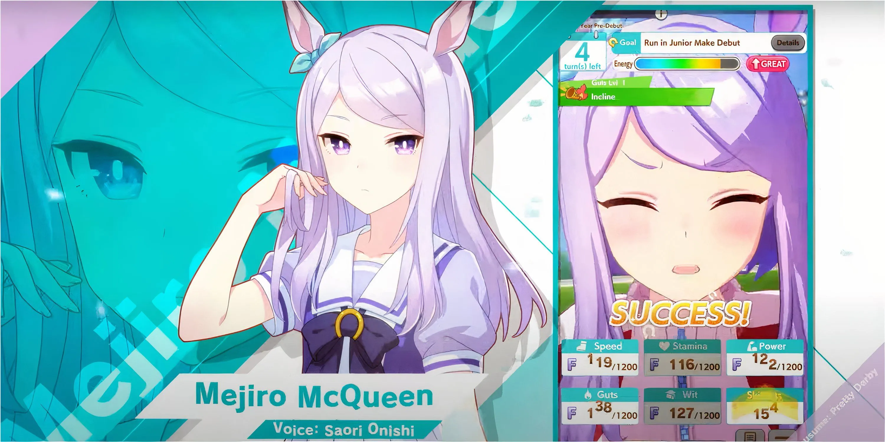 Màn hình gacha và hệ thống thu thập nhân vật trong Umamusume Pretty Derby