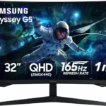 Màn hình gaming cong Samsung 32 inch Odyssey G55C với thiết kế hiện đại