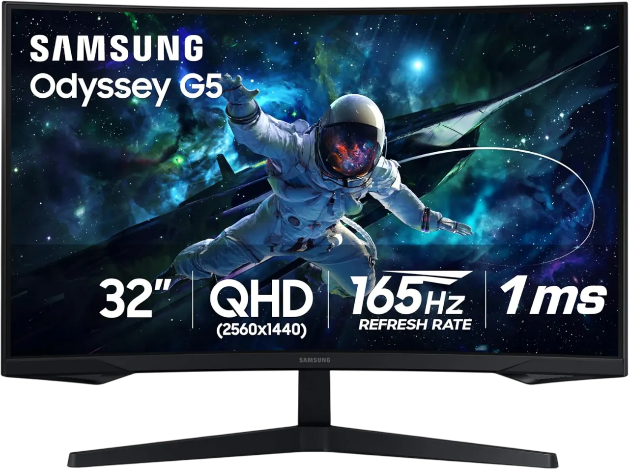 Màn hình gaming cong Samsung 32 inch Odyssey G55C với thiết kế hiện đại