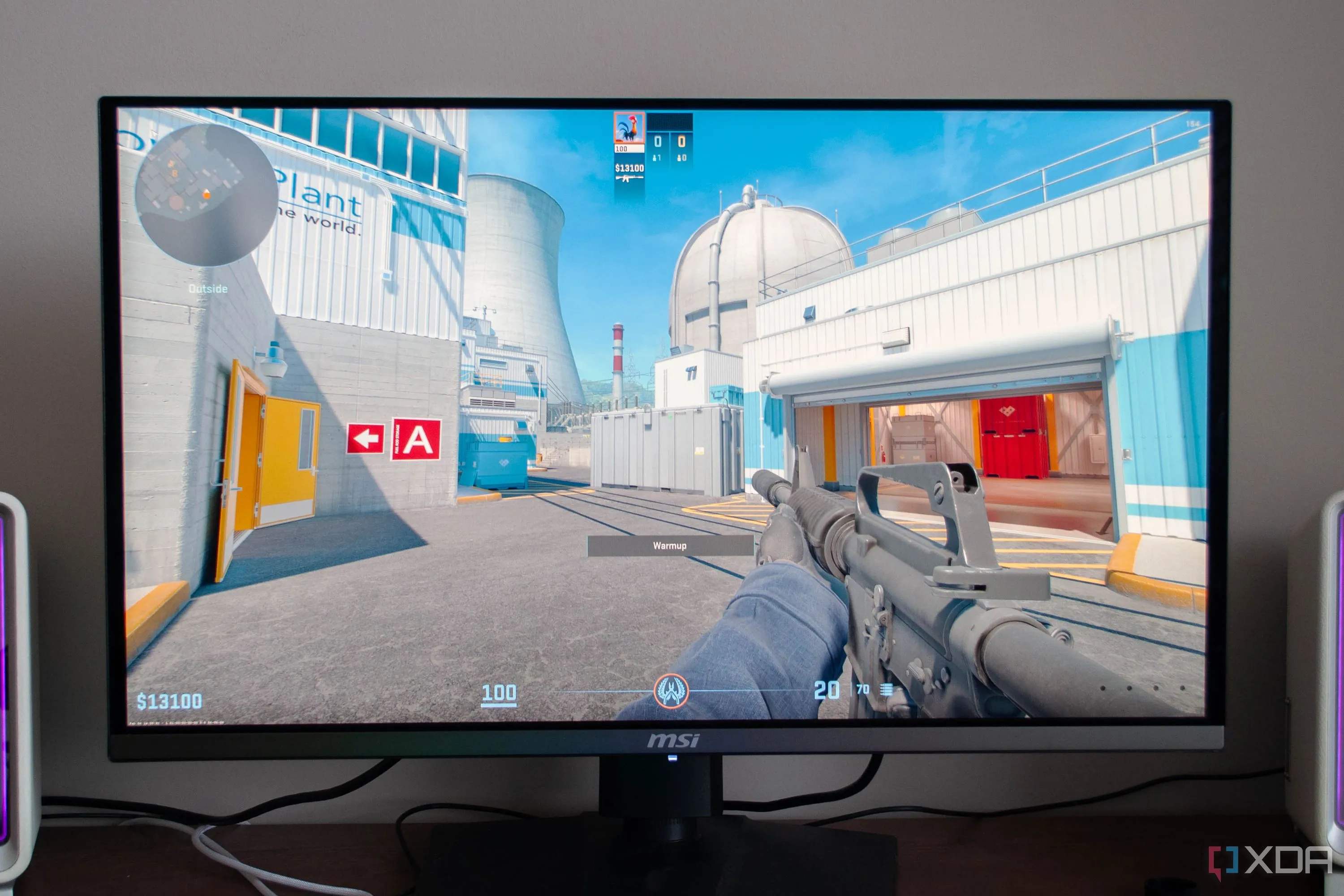 Màn hình hiển thị tựa game CS2 ở độ phân giải 4K, cho thấy tầm quan trọng của GPU hơn là tốc độ RAM ở độ phân giải cao.