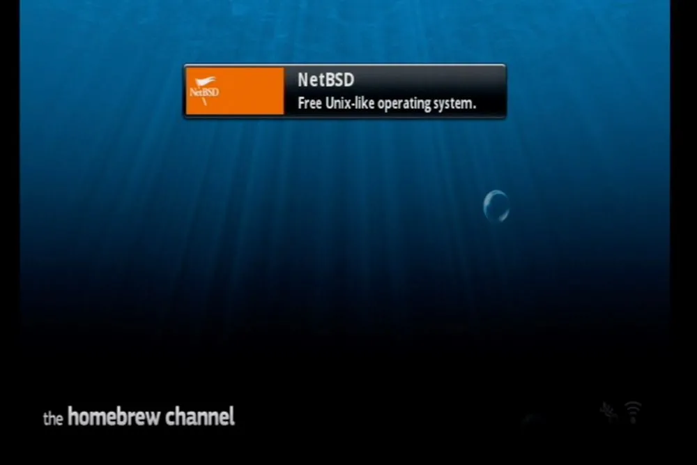 Màn hình Homebrew Channel, bước đầu tiên biến Wii thành máy chủ web