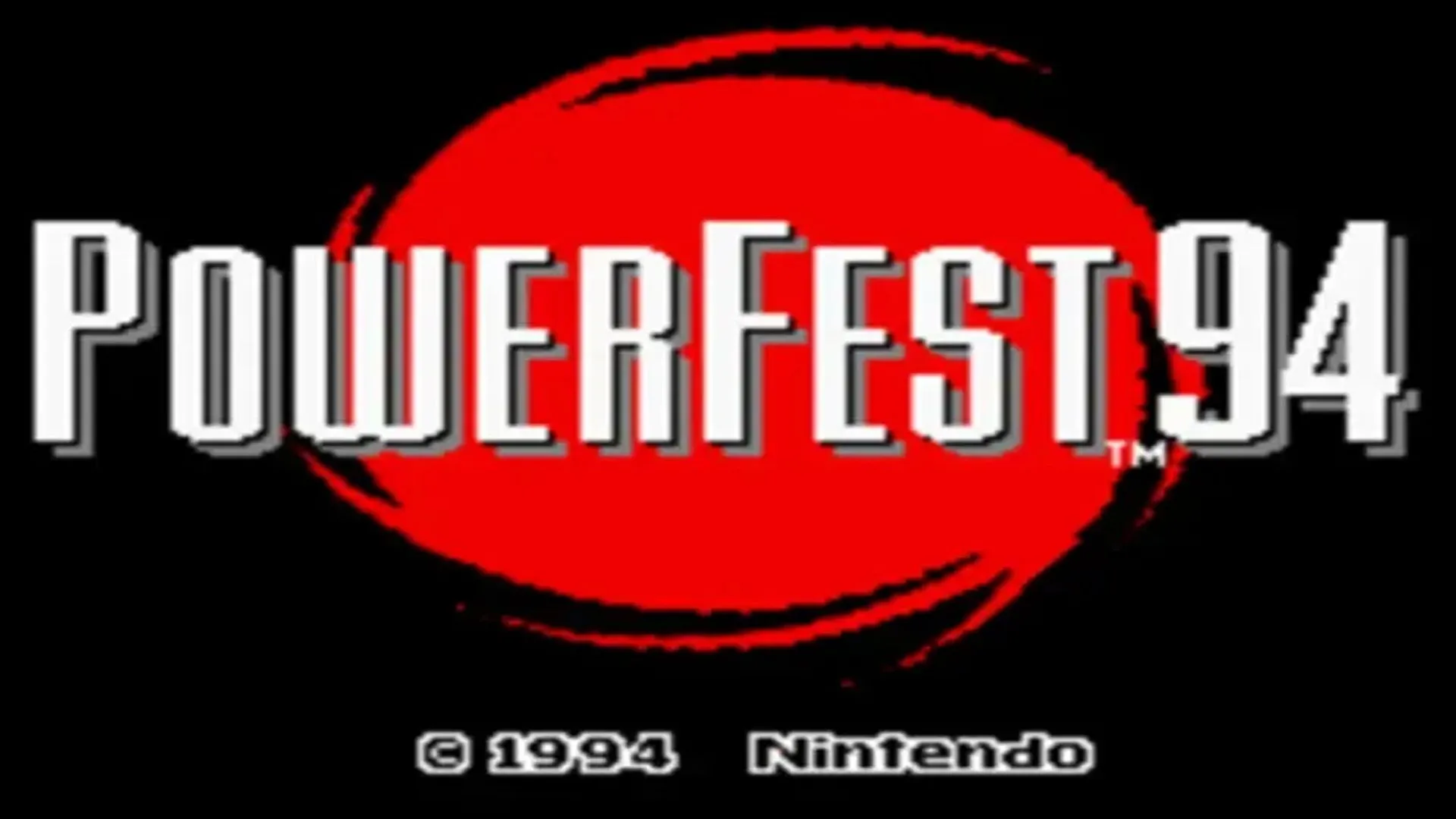 Màn hình tiêu đề mở đầu của Nintendo Powerfest 1994