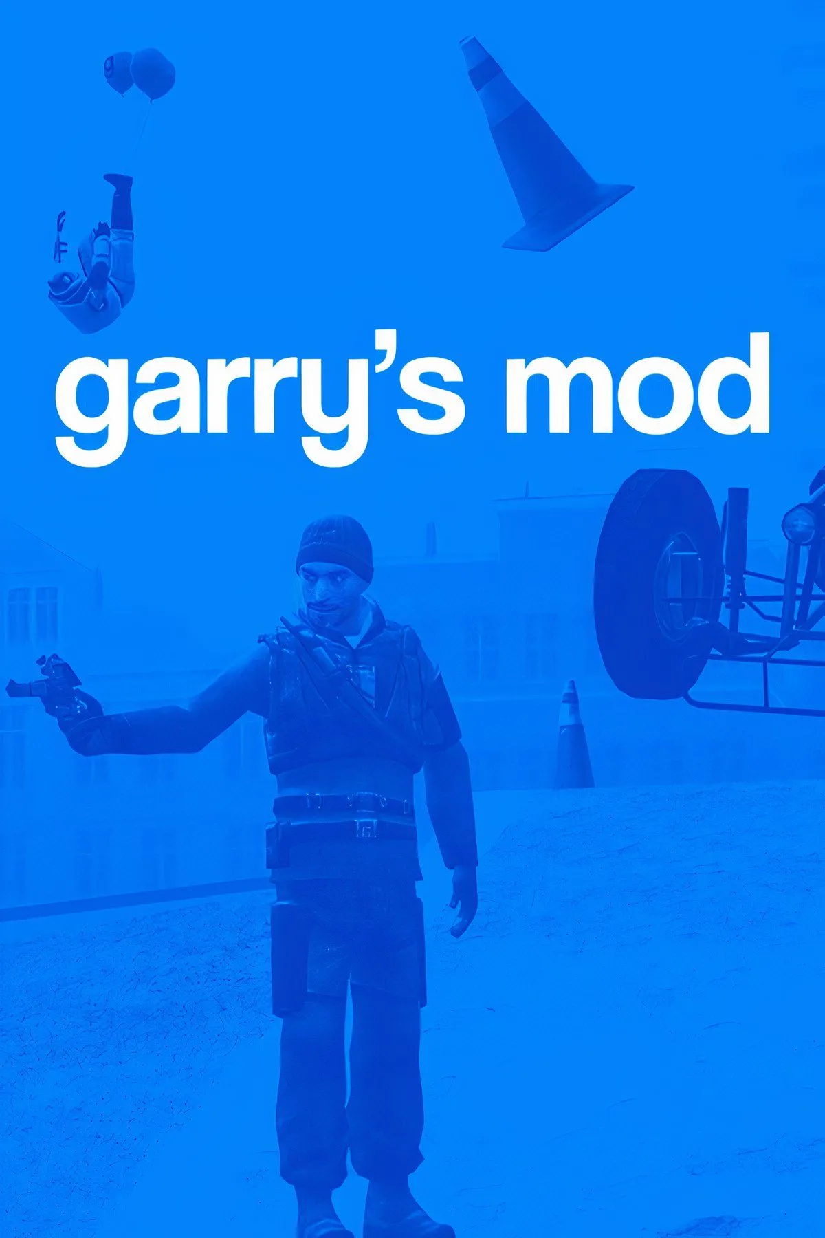 Môi trường sandbox hỗn loạn và sáng tạo trong Garry's Mod, nơi người chơi tự do xây dựng và thử nghiệm.