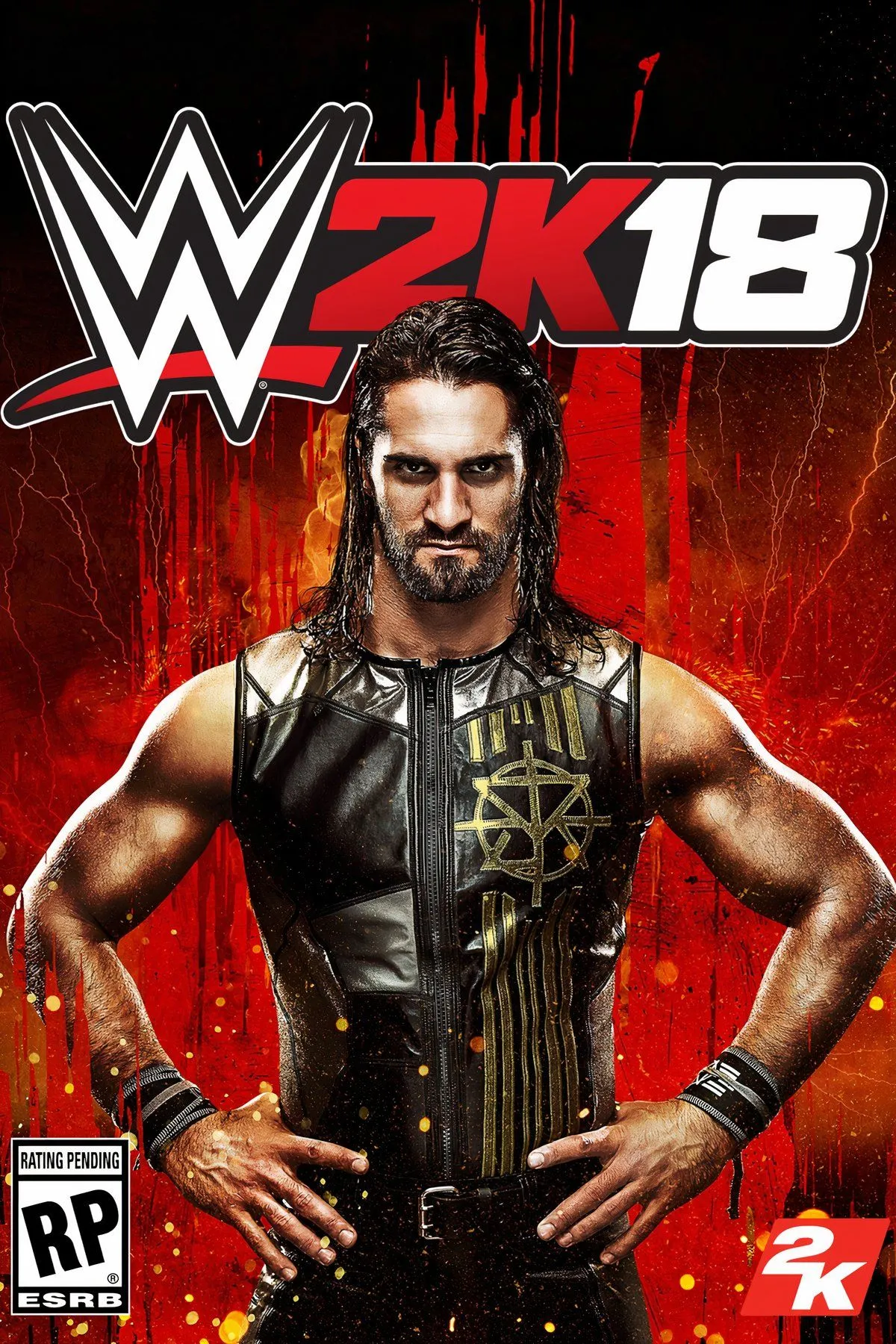Một đô vật WWE trong game WWE 2K18, thể hiện đồ họa không mấy thay đổi.