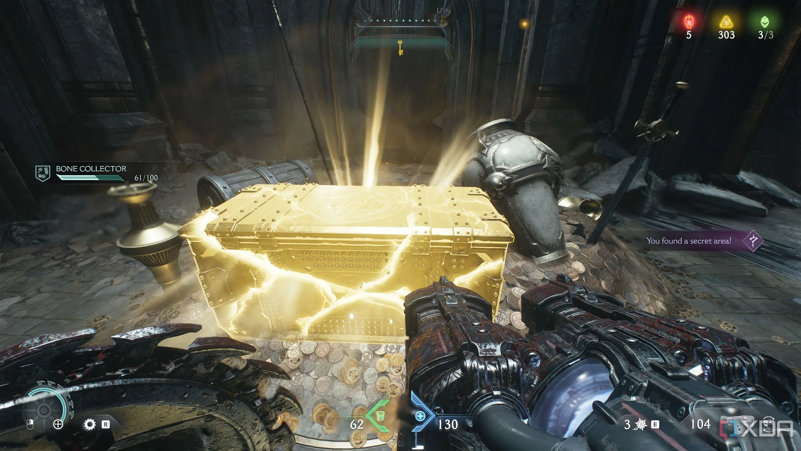 Một hòm vàng (gold chest) trong khu vực bí mật 8.