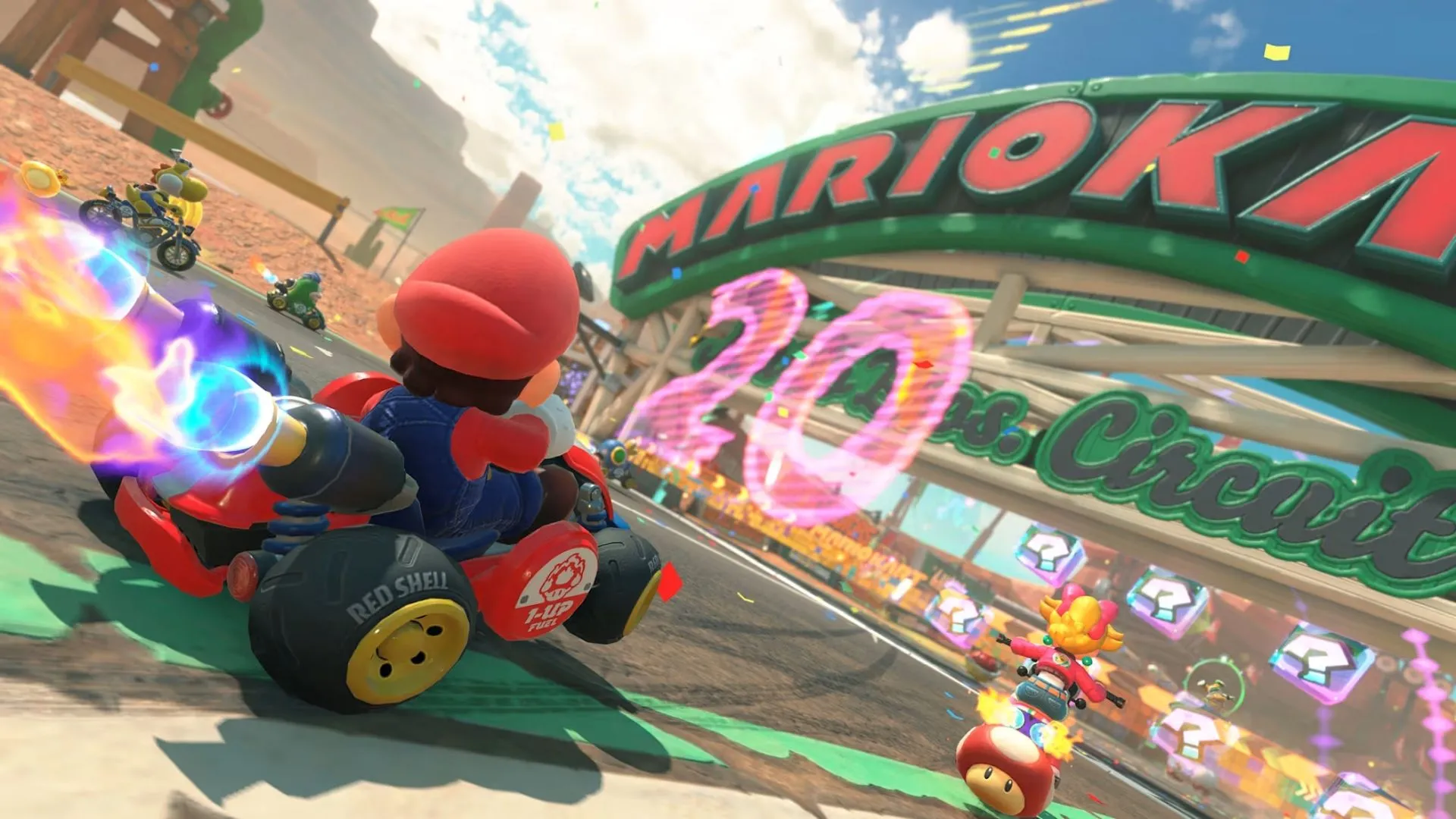Một nhân vật mới lạ trong dàn nhân vật phong phú của Mario Kart World đang chuẩn bị vượt chướng ngại vật