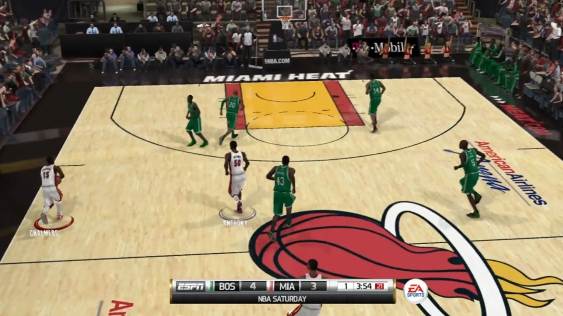 NBA Elite 11 PS3: Giao diện gameplay bóng rổ