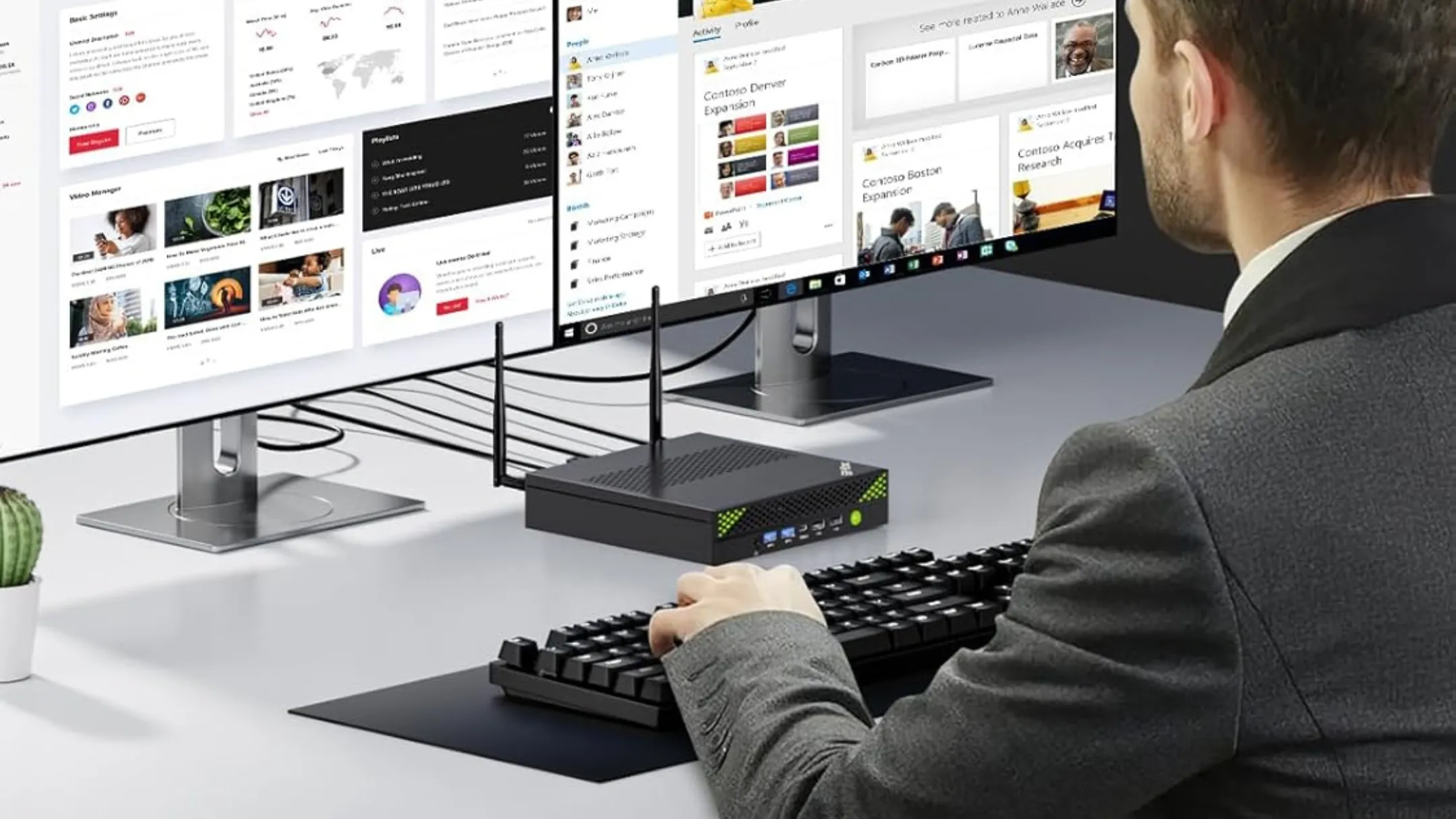 Người dùng trải nghiệm hiệu năng mạnh mẽ của GMKtec Mini PC trong công việc