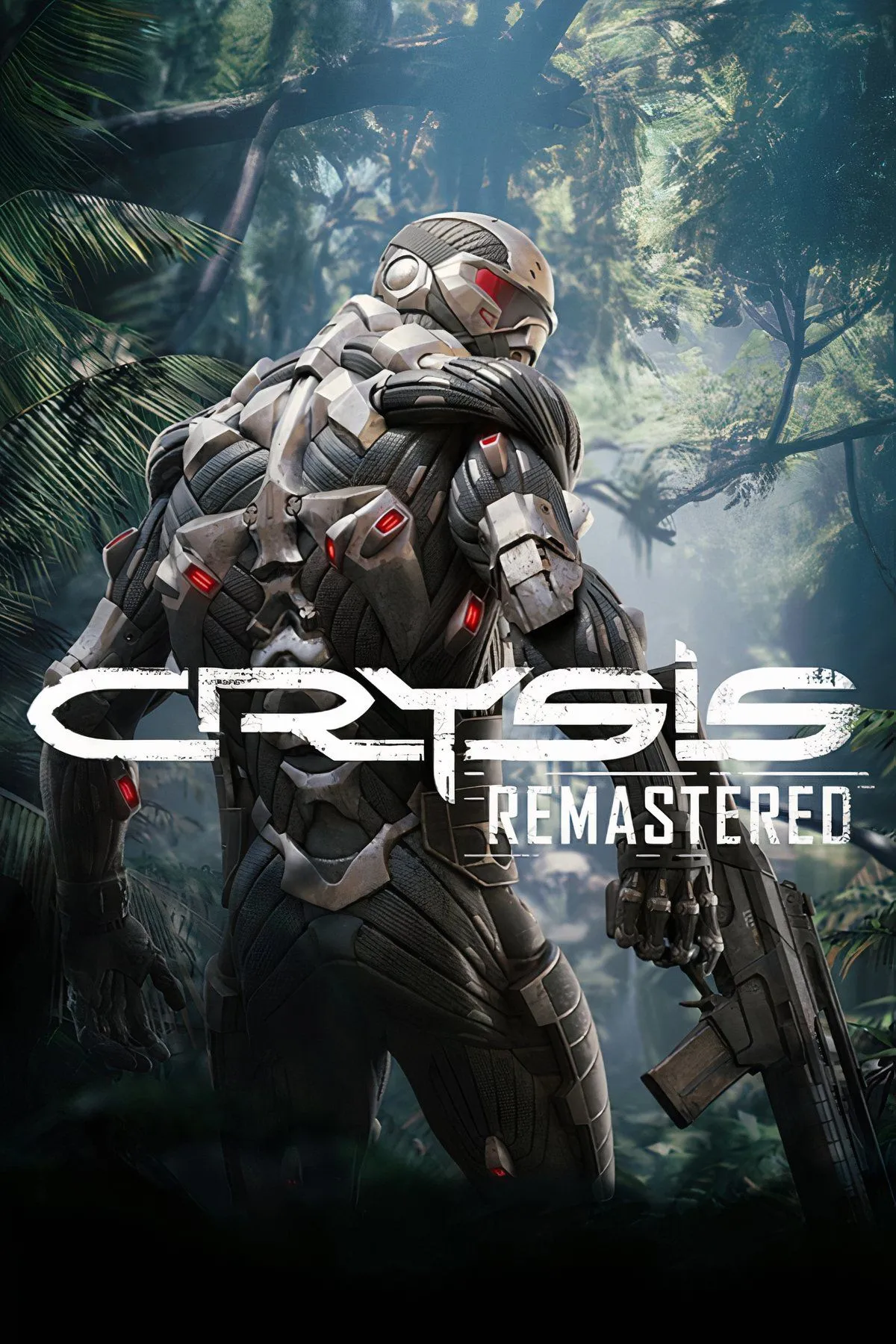 Nhân vật trong Crysis Remastered sử dụng bộ Nanosuit tiên tiến, với đồ họa rừng nhiệt đới ấn tượng.