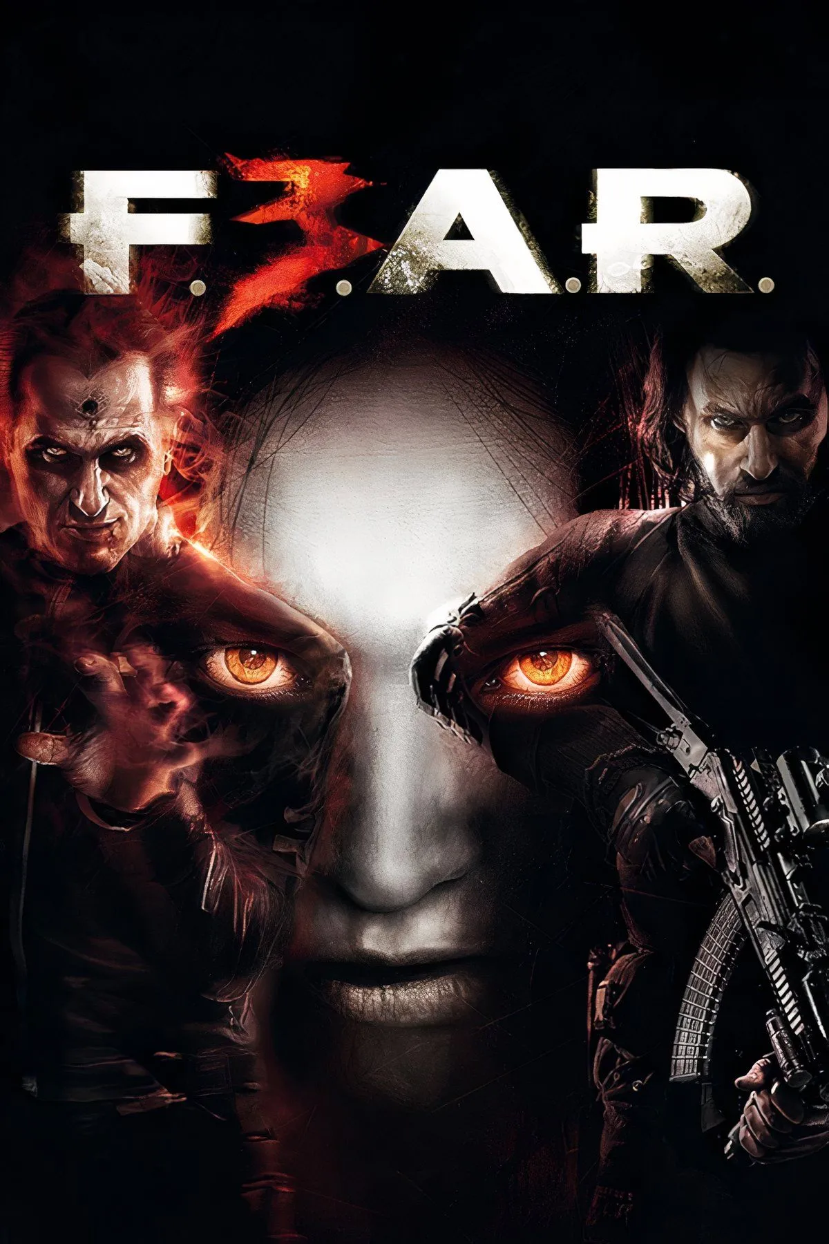 Nhân vật và quái vật trong game F.E.A.R. 3, thể hiện sự thay đổi tập trung vào hành động